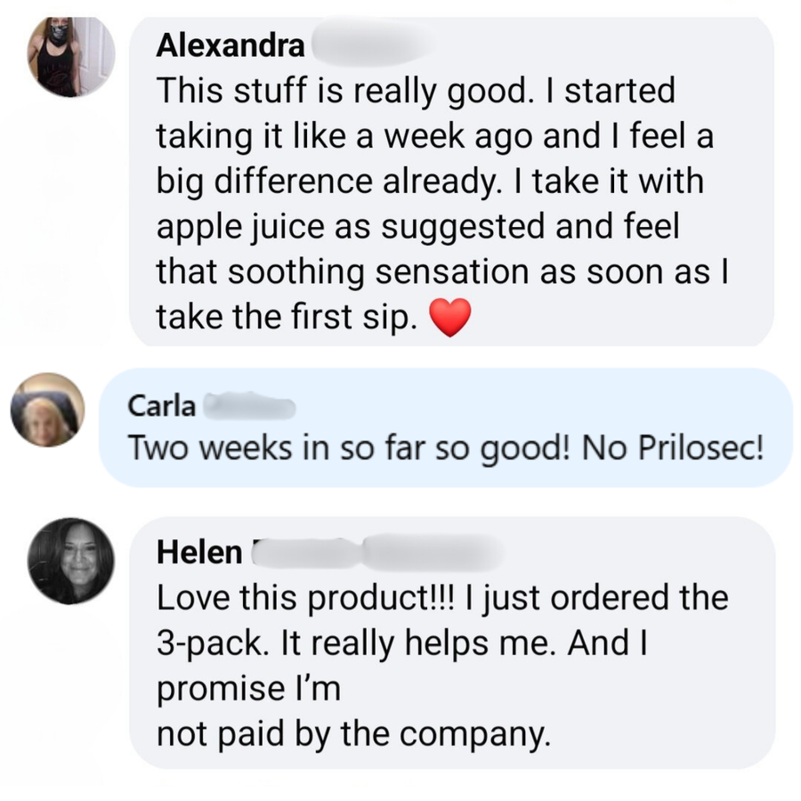 Customer review from social media
