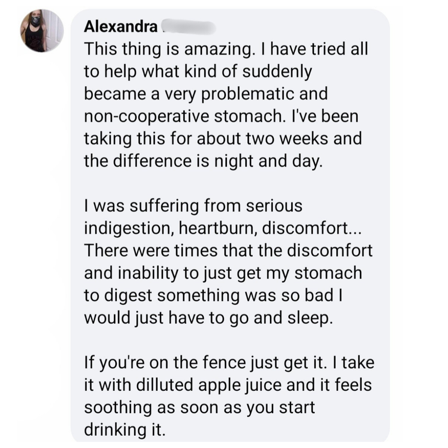 Customer review from social media