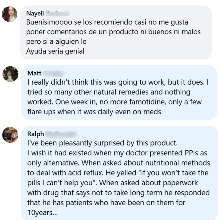 Customer review from social media